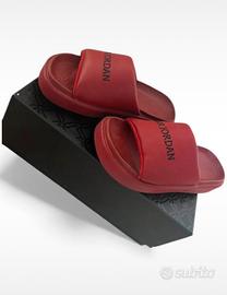 Ciabatte Jordan Sophia Slide SS rosse