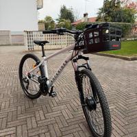 Bici rockrider trasformata in elettrica