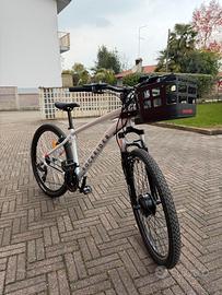 Bici rockrider trasformata in elettrica