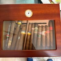Humidor in legno con doppio piano e acessori