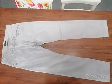 pantaloni uomo Daniele Alessandrini w31 bianchi