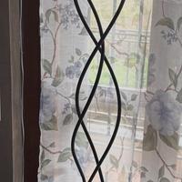 Lampada da terra in ferro battuto