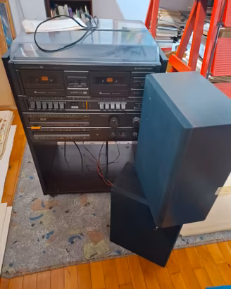 Stereo giradischi doppia cassetta radio 1986