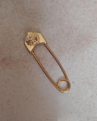 Spilla safety pin vintage Versace color oro
