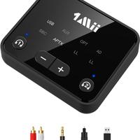 1Mii Trasmettitore Bluetooth 5.3 per TV a 2 Cuffie