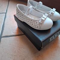 Scarpe ballerine bambina Chicco bianche pelle 24