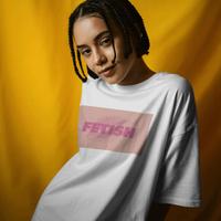 Maglietta Bianca FETISH Unisex Donna Uomo