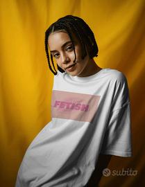 Maglietta Bianca FETISH Unisex Donna Uomo