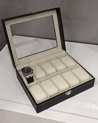 Valigietta porta orologi 10 scomparti