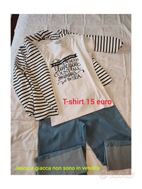 T-shirt donna con scritta handmade