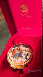 scatola natalizia in porcellana HALCYON DAY ENAMEL