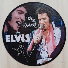 Vinile 33 giri da parete omaggio a Elvis Presley 