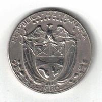 Moneta Panama da ¼ balboa del 1980
