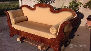 divano antico intarsiato