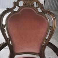 poltrona in noce parigina primi '900