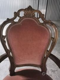 poltrona in noce parigina primi '900