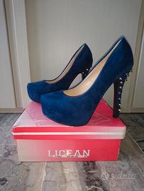 Decolletè blu scamosciate 37 NUOVI