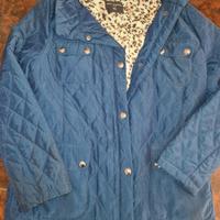 Giaccone trapuntato blu acceso