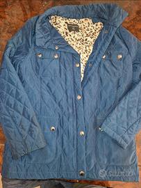 Giaccone trapuntato blu acceso