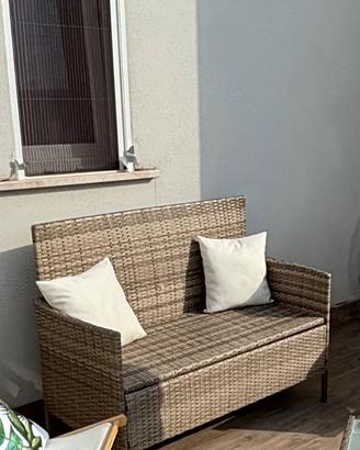 vidaXL Panca da Giardino -montata