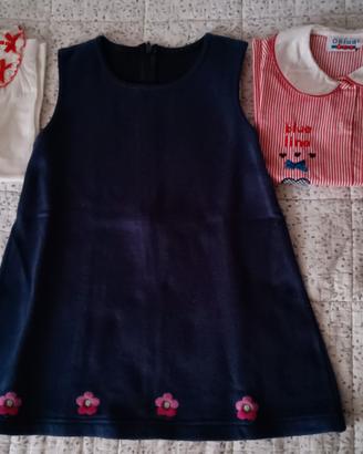 Lotto abbigliamento vintage per bambina di 5 anni