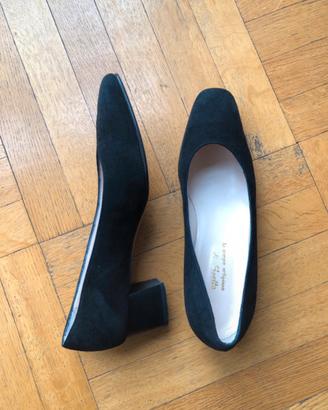 Scarpe donna décolleté blu e nere
