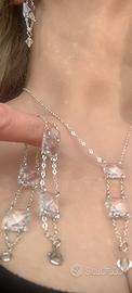 Parure completa in cristallo