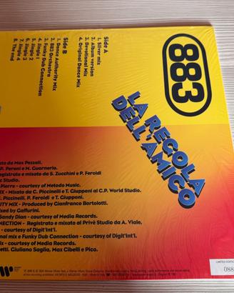 Vinile 883 La Regola Dell'amico 12" seriale 883
