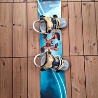 Tavola snowboard Burton 131 cm con attacchi 