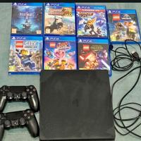 Play station 4+ 2 controller+ 7 giochi