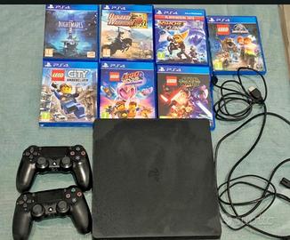 Play station 4+ 2 controller+ 7 giochi