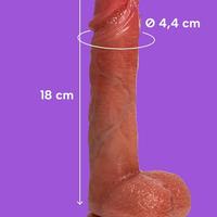 Dildo vibrante 18 cm Filiberto