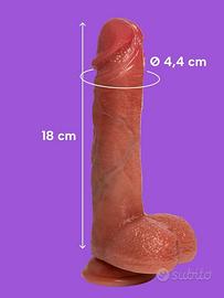 Dildo vibrante 18 cm Filiberto