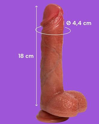 Dildo vibrante 18 cm Filiberto