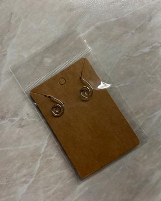 Orecchini artigianali in acciaio inox