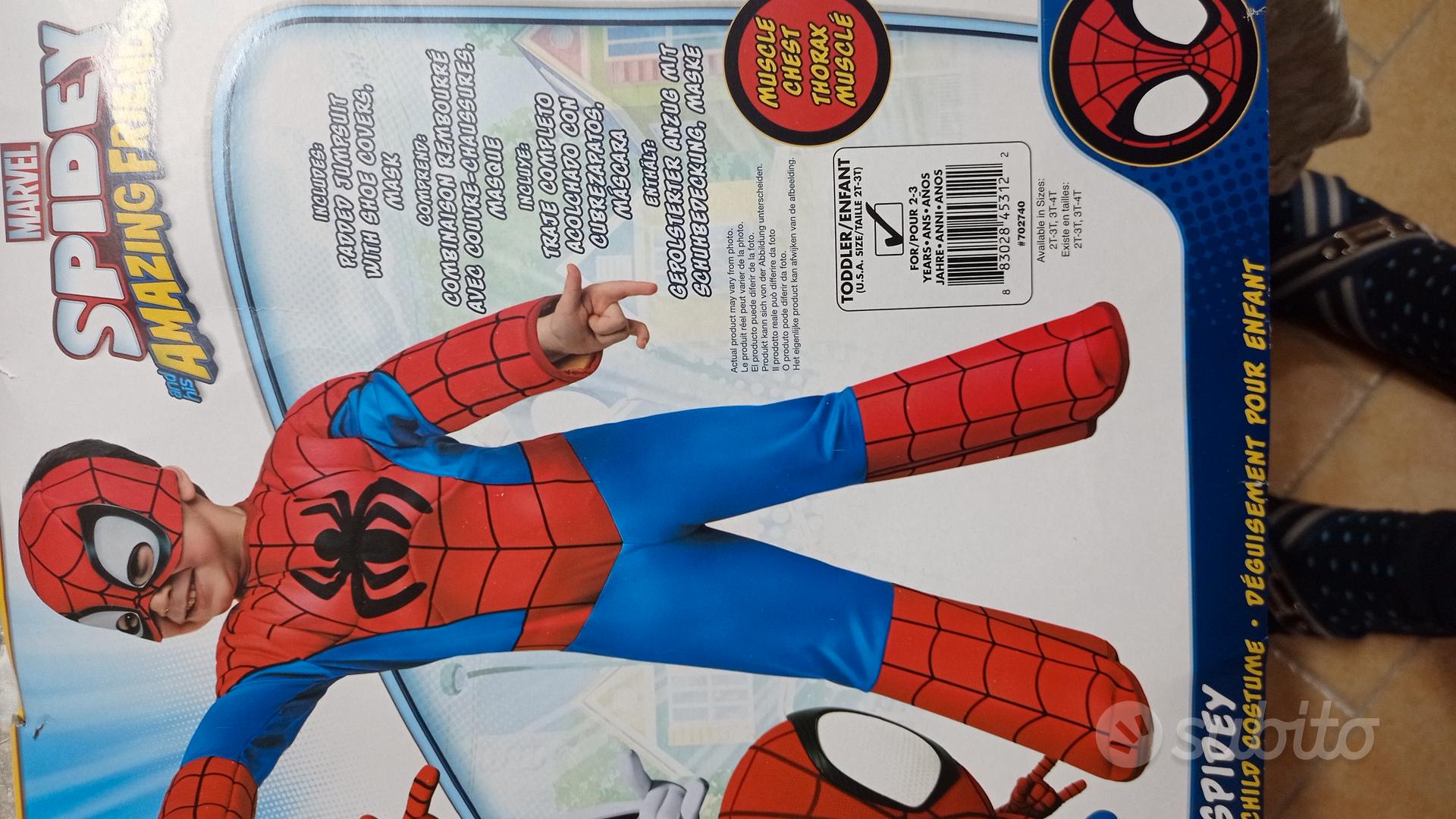 Vestito di Carnevale Spiderman 2/3 Anni