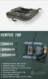 Gommone ventus 180 fox korda nash solar sonik