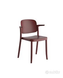 2 Sedia Piazza Colos colore melanzana