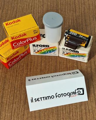 Rullini Kodak e Ilford scaduti