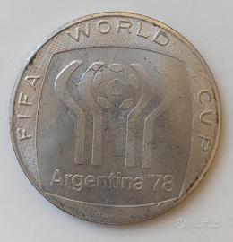 moneta mondiali calcio Argentina 1978