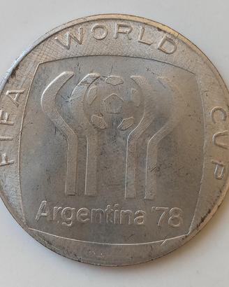 moneta mondiali calcio Argentina 1978