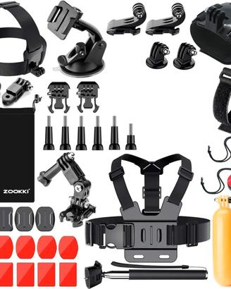 Kit Accessori Gopro Hero Zookki Camera NEW