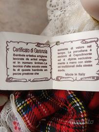 coppia di bambole in porcellana certificata 