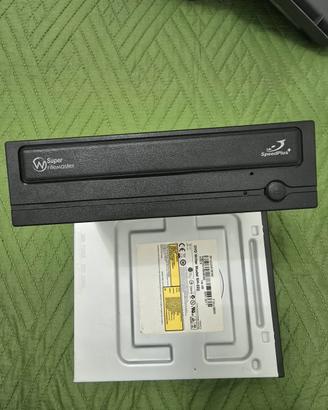 Coppia masterizzatori cd dvd interni esterni sata