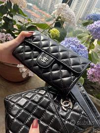 Borsa combinata del telefono femminile Chanel