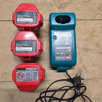 Carica batterie Makita e 3 batterie