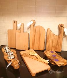Tagliere faggio legno massiccio cucina senza colla