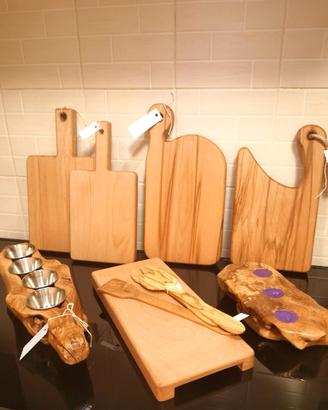 Tagliere faggio legno massiccio cucina senza colla
