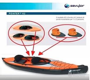 Moduli paraschizzi Sevylor Pointer K2 kayak canoa