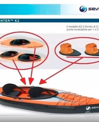 Moduli paraschizzi Sevylor Pointer K2 kayak canoa